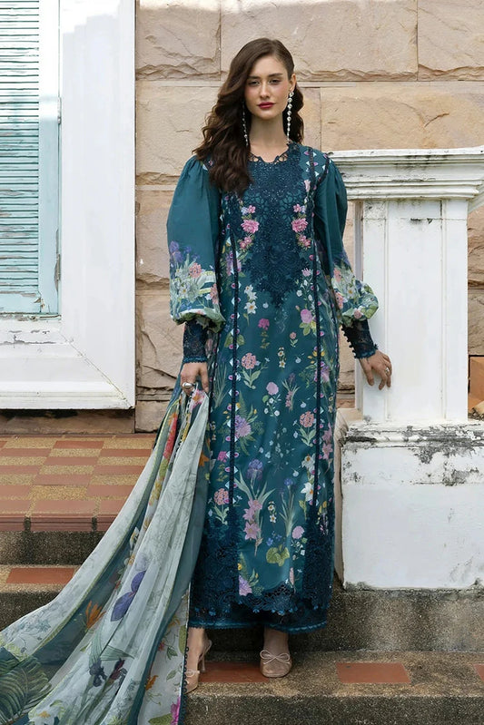 Elaf - Signature Florals Whispers Collection - ESA-5A OCEANA VEIL - Unstitched