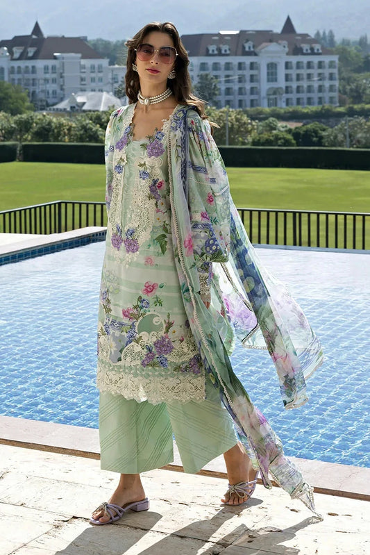 Elaf - Signature Florals Whispers Collection - ESA-6B EVELINE WHISPER - Unstitched