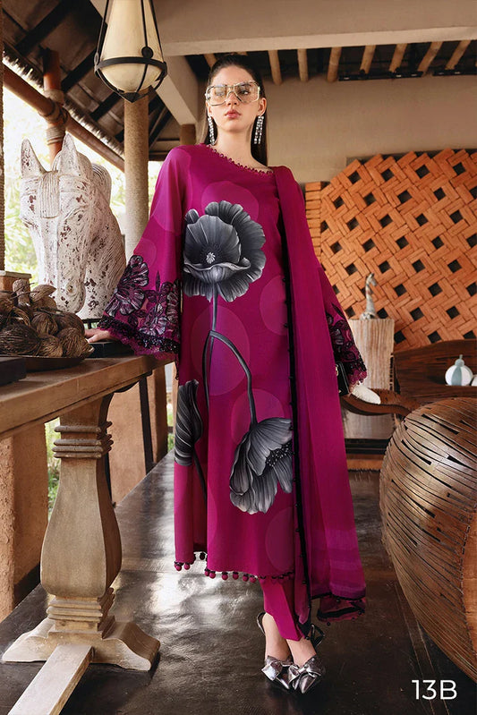 Maria B - Safari Scape M Prints Summer Collection - Design-13B - Unstitched