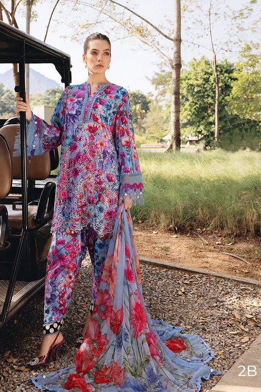 Maria B - Safari Scape M Prints Summer Collection - Design-2B - Unstitched