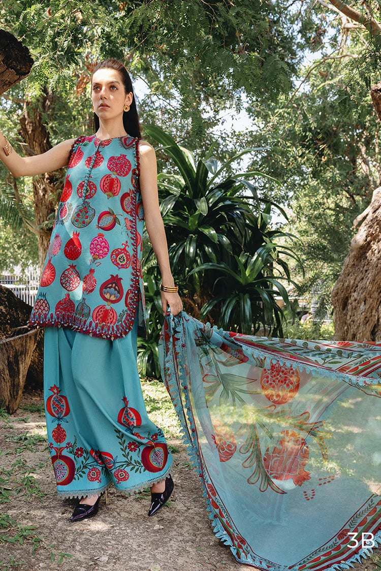 Maria B - Safari Scape M Prints Summer Collection - Design-3B - Unstitched