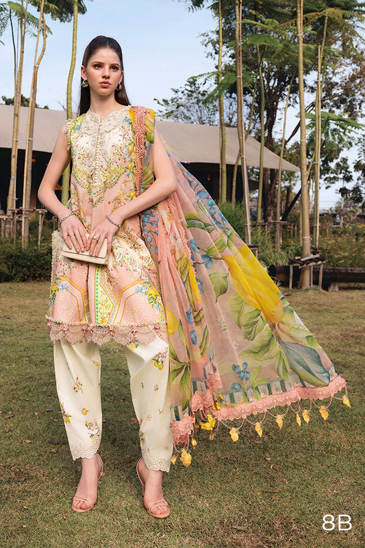 Maria B - Safari Scape M Prints Summer Collection - Design-8A - Unstitched