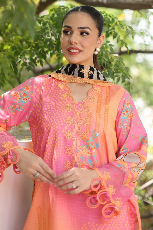 Charizma - Combination Embroidered Lawn Collection Vol 1 - CC6-10 - Unstitched