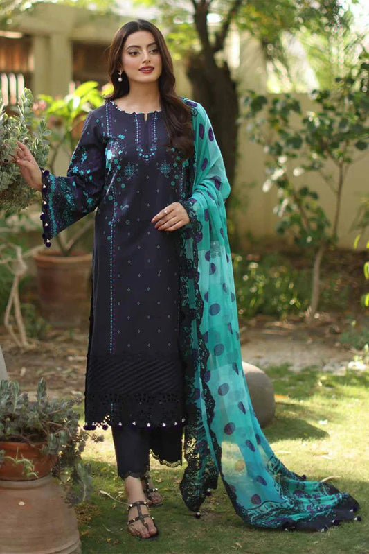 Charizma - Combination Embroidered Lawn Collection Vol 1 - CC6-01 - Unstitched