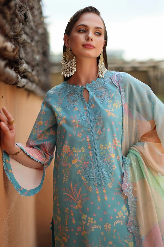 Charizma - Combination Embroidered Lawn Collection Vol 1 - CC6-03 - Unstitched