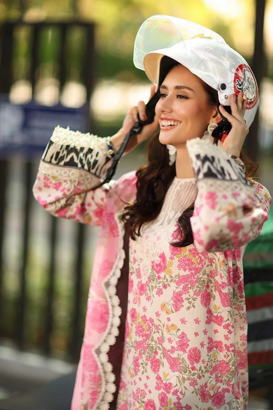 Charizma - Combination Embroidered Lawn Collection Vol 1 - CC6-04 - Unstitched