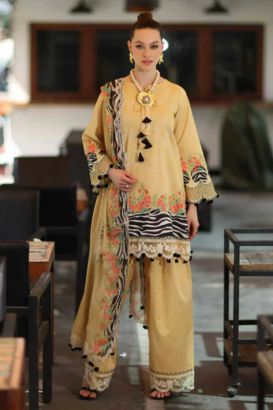 Charizma - Combination Embroidered Lawn Collection Vol 1 - CC6-06 - Unstitched