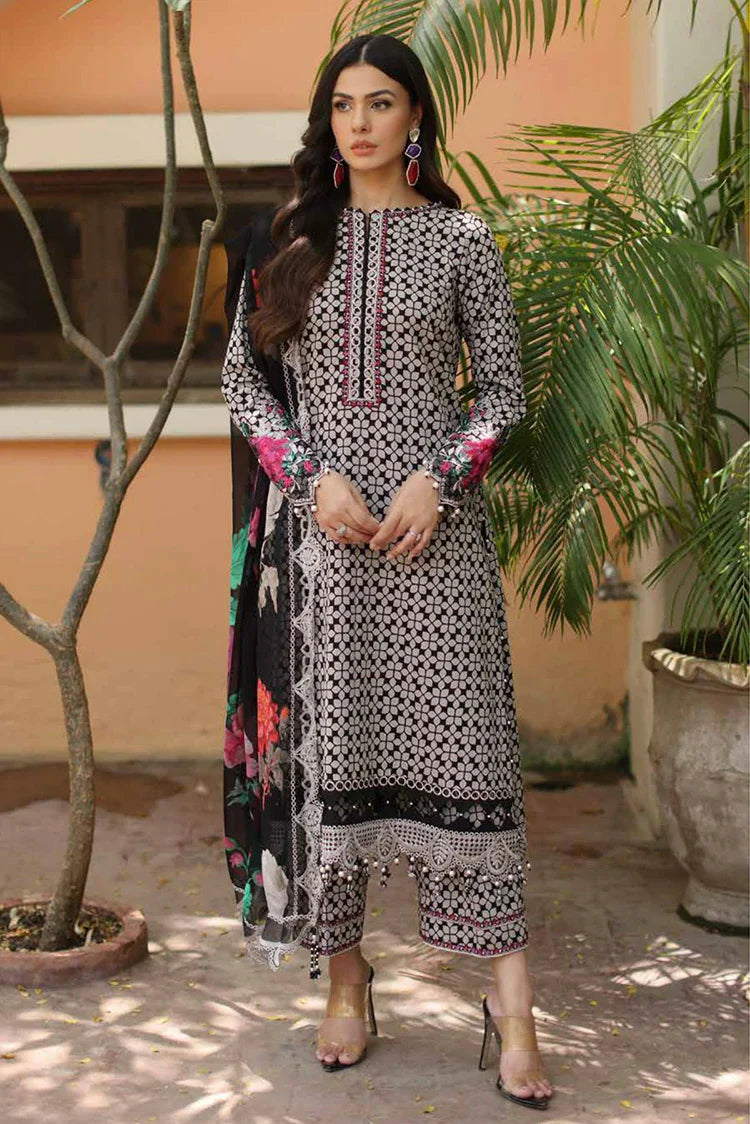 Charizma - Combination Embroidered Lawn Collection Vol 1 - CC6-08 - Unstitched