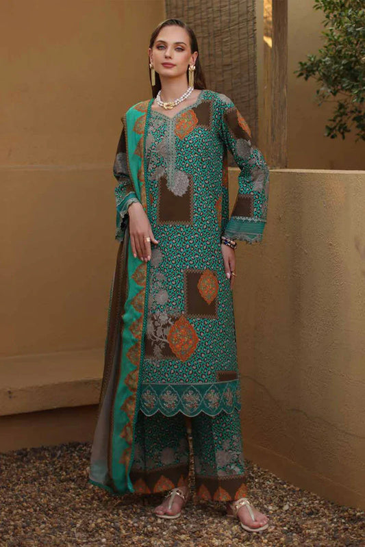 Charizma - Combination Embroidered Lawn Collection Vol 1 - CC6-09 - Unstitched
