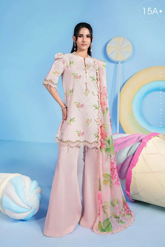 Maria B - M Basics Spring Summer Edition Vol 1 - Design-15A - Unstitched