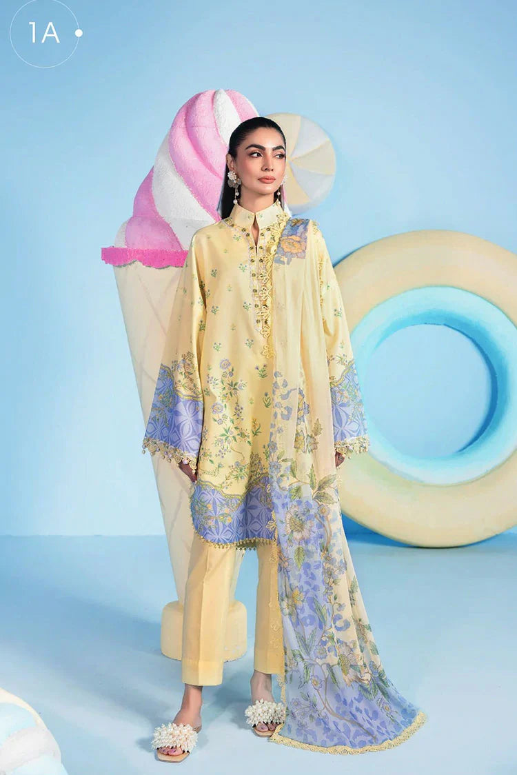 Maria B - M Basics Spring Summer Edition Vol 1 - Design-1A - Unstitched