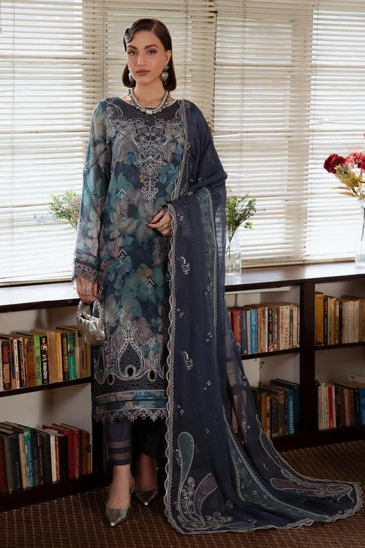 Nureh - Maya Embroidered Swiss Lawn Collection Vol 1 - NS-162 - Unstitched
