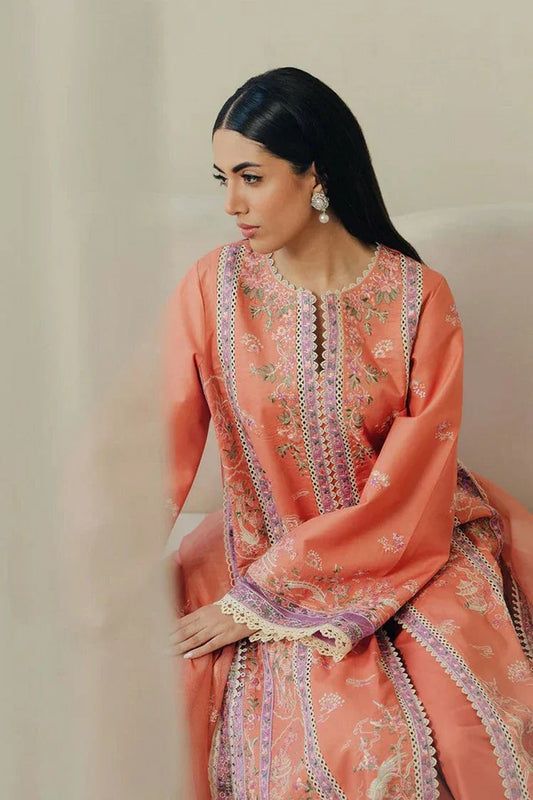Afrozeh - Daybreak Summer Lawn Collection - 1148-Skyhush - Unstitched
