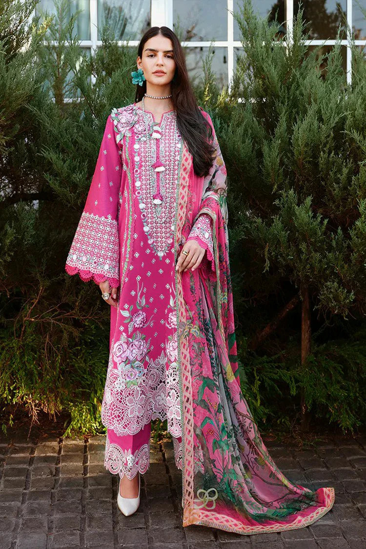 Mushq - A Moi Held by Love Luxury Lawn - 12U-Blushing Rose - Unstitched
