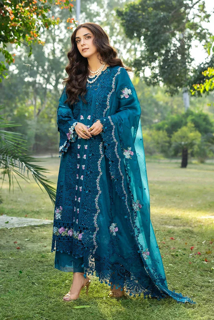 Elaf - Luxury Lawn - ELY-06 SAPPHIRE - Unstitched