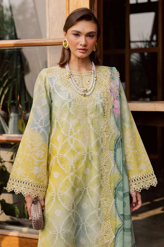 Nureh - Gardenia Embroidered and Printed Lawn Collection Vol 1 - NSG-207 - Unstitched