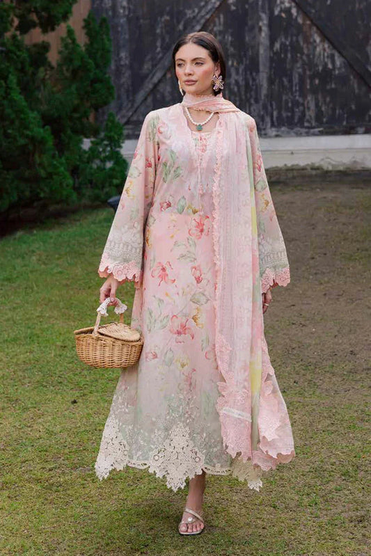 Nureh - Gardenia Embroidered and Printed Lawn Collection Vol 1 - NSG-208 - Unstitched