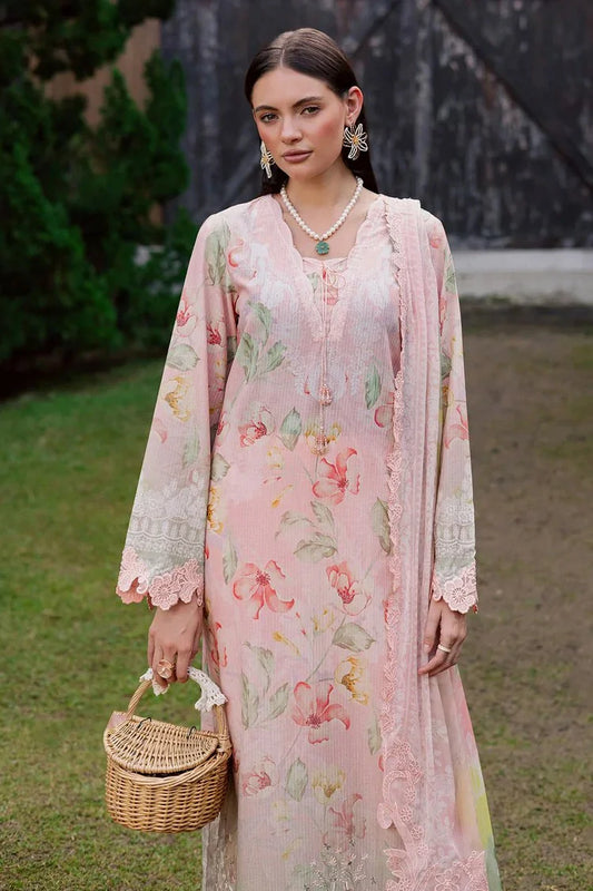 Nureh - Gardenia Embroidered and Printed Lawn Collection Vol 1 - NSG-208 - Unstitched