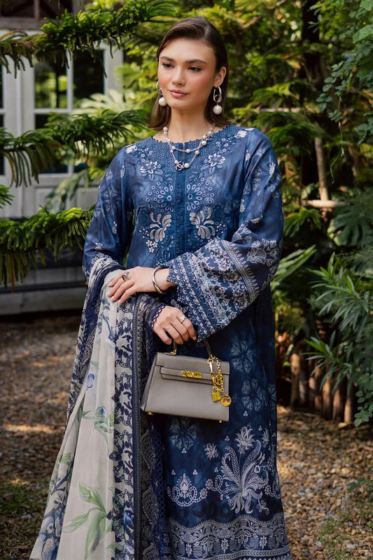 Nureh - Gardenia Embroidered and Printed Lawn Collection Vol 1 - NSG-213 - Unstitched