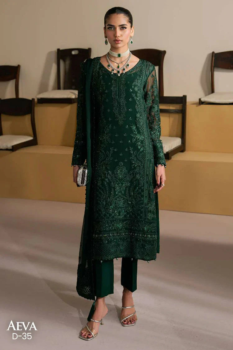 Gulaal - Ayla Luxury Chiffon - D35-Aeva - Unstitched