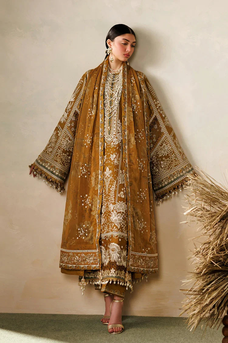 Baroque - Embroidered Lawn Eid Collection - EL26-D07 - Unstitched