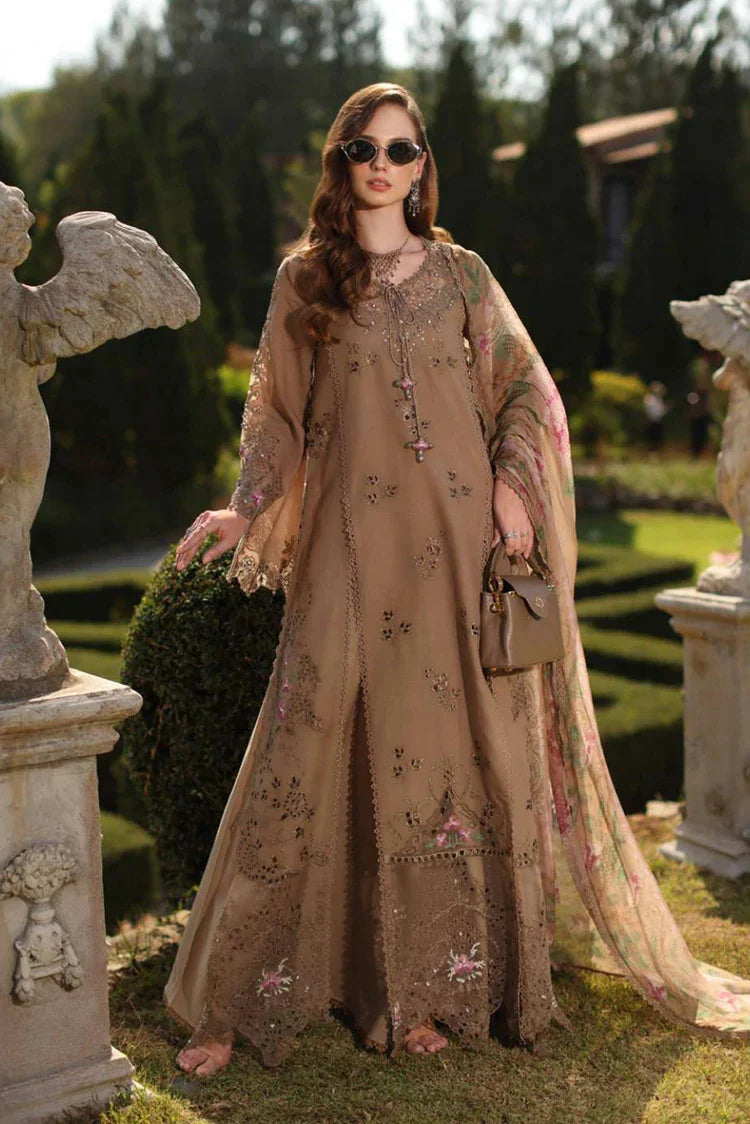 Noor by Saadia Asad - Noor Luxury Eid Handwork Schiffli Laserkari - D8A-Selene - Unstitched