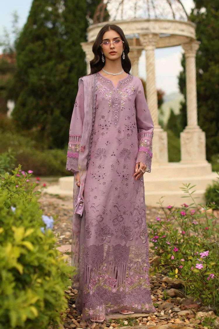 Noor by Saadia Asad - Noor Luxury Eid Handwork Schiffli Laserkari - D9A-Velisse - Unstitched