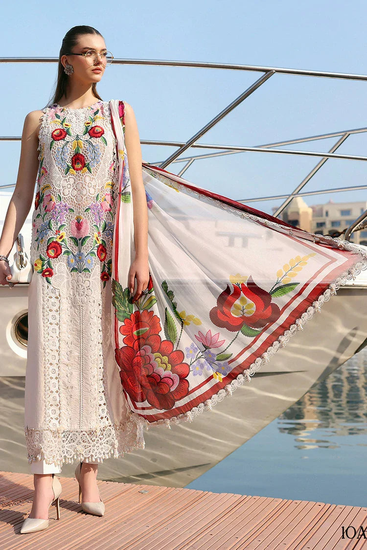 Maria B - Timeless Elegance Luxury Lawn - Design-10A - Unstitched