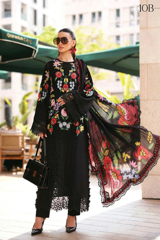 Maria B - Timeless Elegance Luxury Lawn - Design-10B - Unstitched