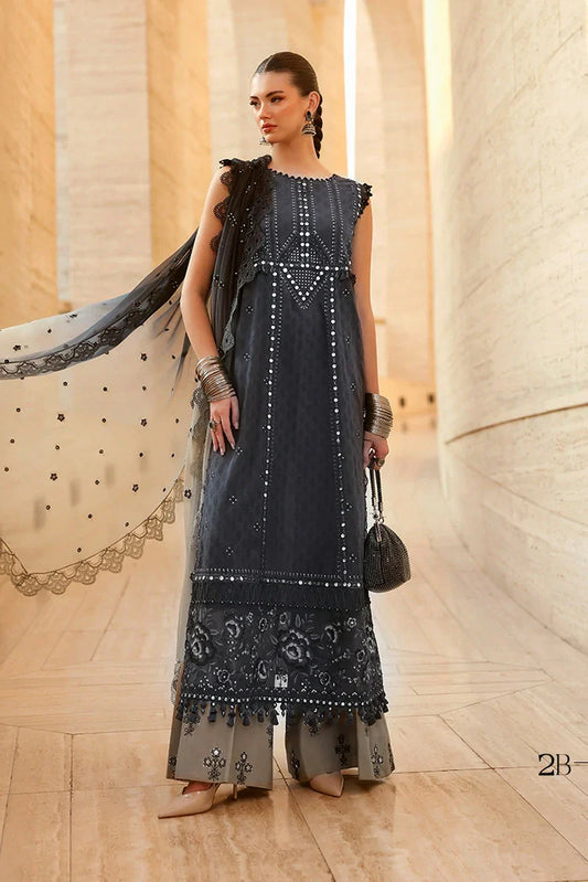 Maria B - Timeless Elegance Luxury Lawn - Design-2B - Unstitched