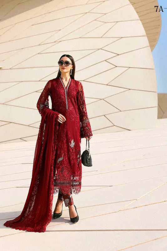 Maria B - Timeless Elegance Luxury Lawn - Design-7A - Unstitched