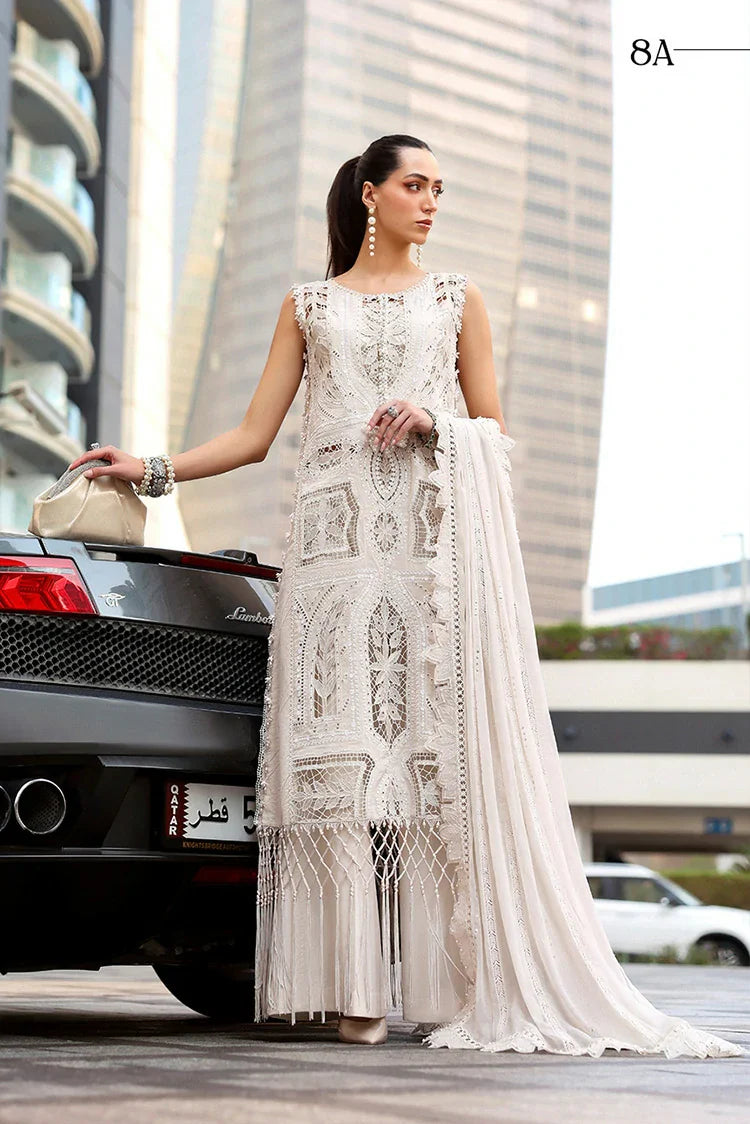 Maria B - Timeless Elegance Luxury Lawn - Design-8A - Unstitched