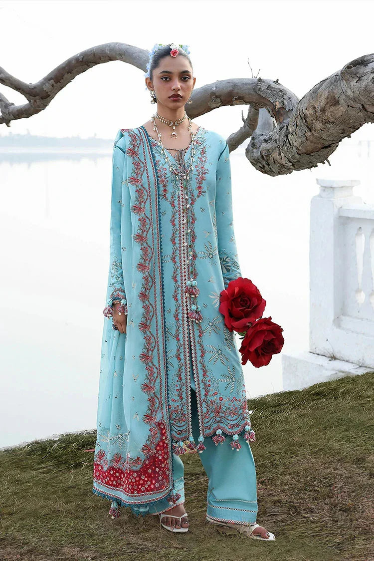 Hussain Rehar - Kala Bagh Luxury Lawn Eid Edit - D-82-Sepher - Unstitched