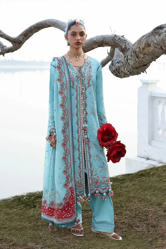 Hussain Rehar - Kala Bagh Luxury Lawn Eid Edit - D-82-Sepher - Unstitched
