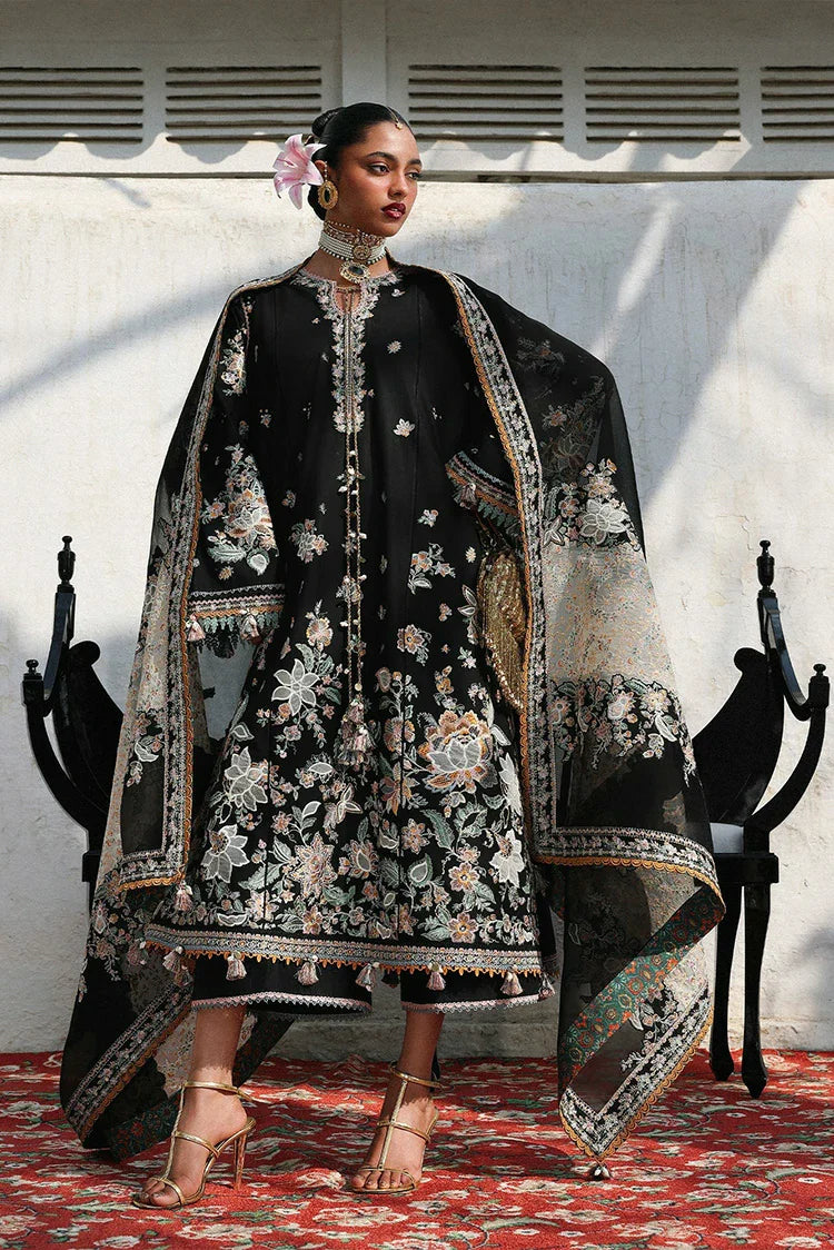 Hussain Rehar - Kala Bagh Luxury Lawn Eid Edit - D-89-Sable - Unstitched