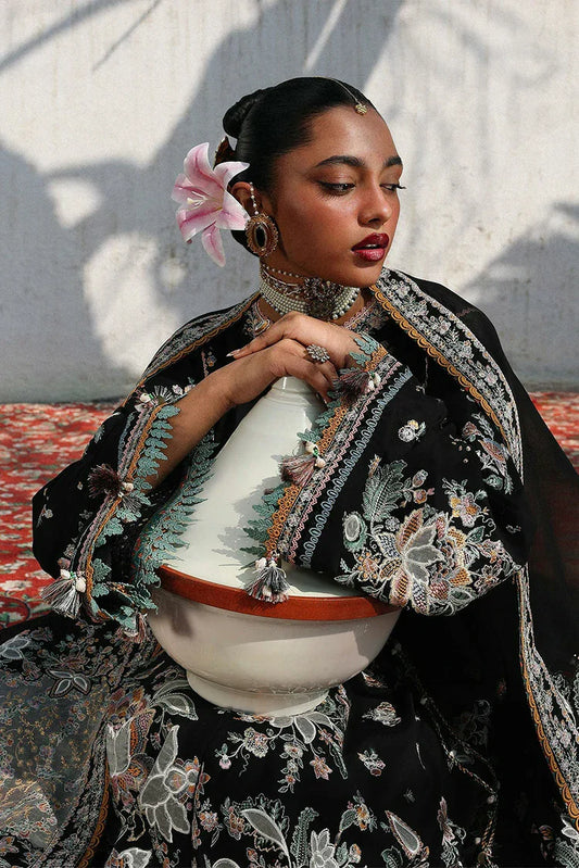 Hussain Rehar - Kala Bagh Luxury Lawn Eid Edit - D-89-Sable - Unstitched