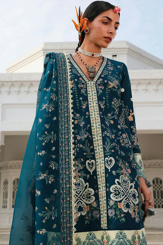 Hussain Rehar - Kala Bagh Luxury Lawn Eid Edit - D-94-Azraq - Unstitched