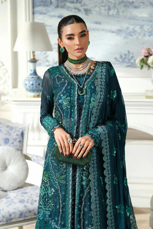 Maryam Hussain - Meer Embroidered Chiffon - 08-Momal - Unstitched
