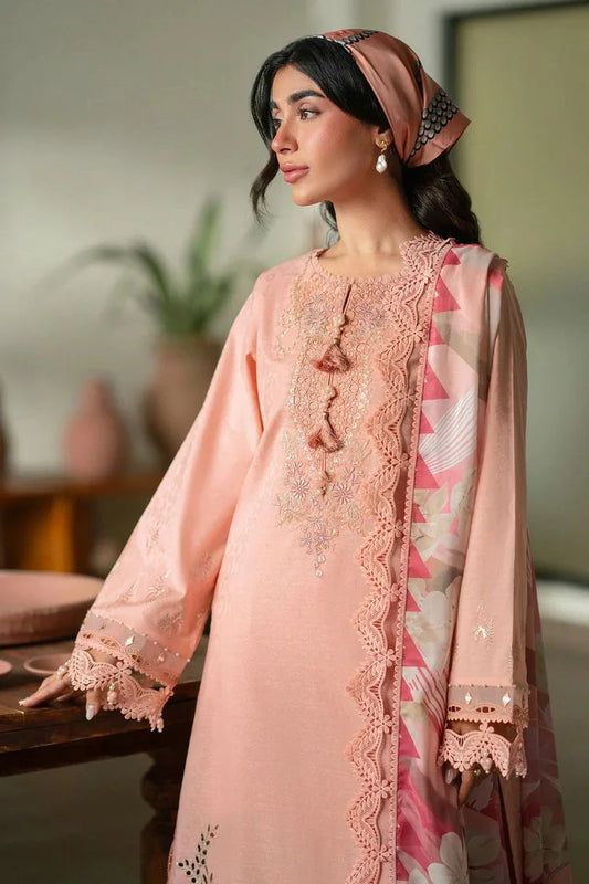 Nureh - Raha Embroidered Jacquard Lawn Collection Vol 1 - NE-235 - Unstitched