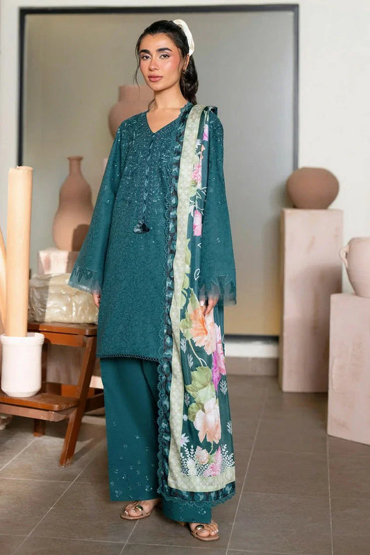 Nureh - Raha Embroidered Jacquard Lawn Collection Vol 1 - NE-237 - Unstitched