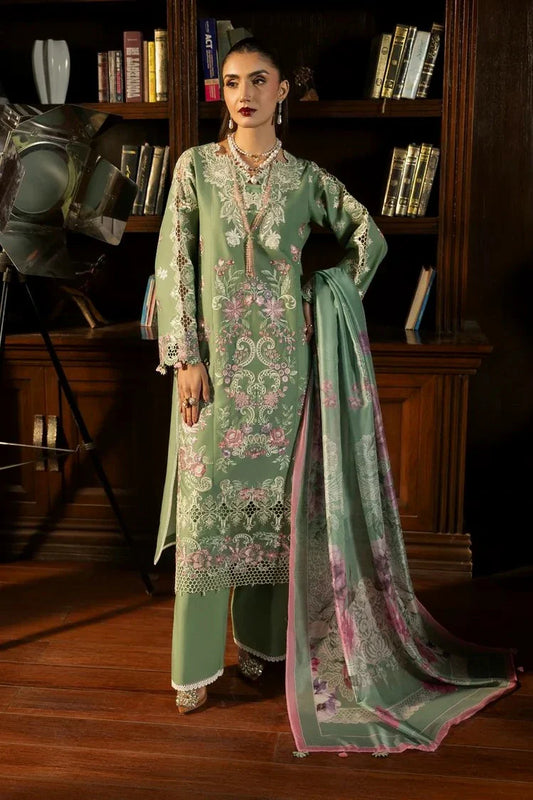 Gulmina - Dil Kash Luxury Lawn - 08-SABA - Unstitched