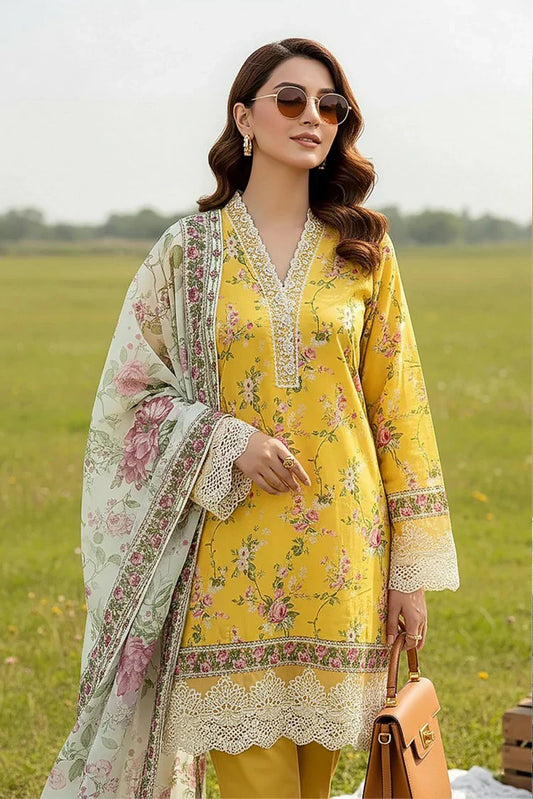 Lakhany - Komal Embroidered Printed Lawn Collection - LG-MM-0936 - Unstitched