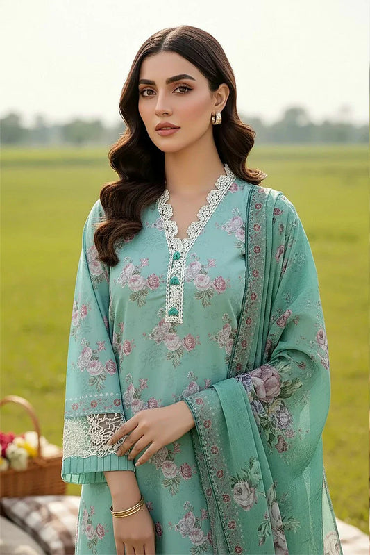 Lakhany - Komal Embroidered Printed Lawn Collection - LG-MM-0937 - Unstitched