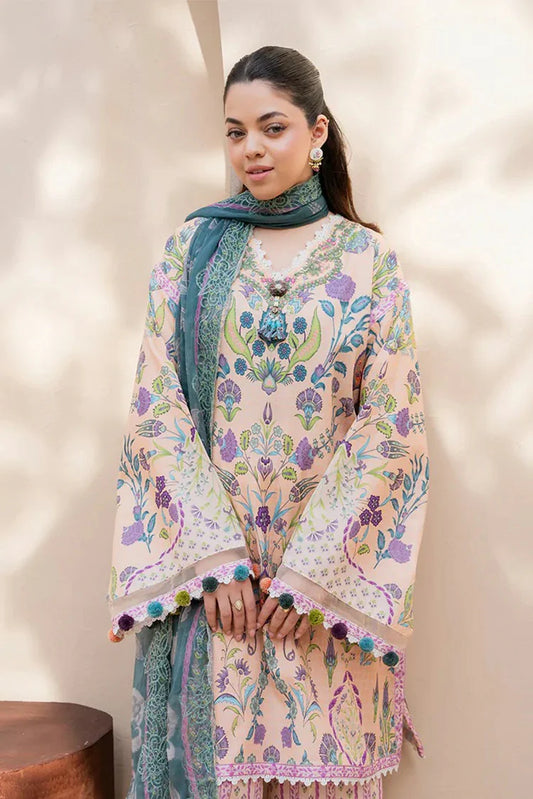 Roheenaz - Summer in Bloom Printed Vol 3 - 1A-Rosewood Bloom - Unstitched