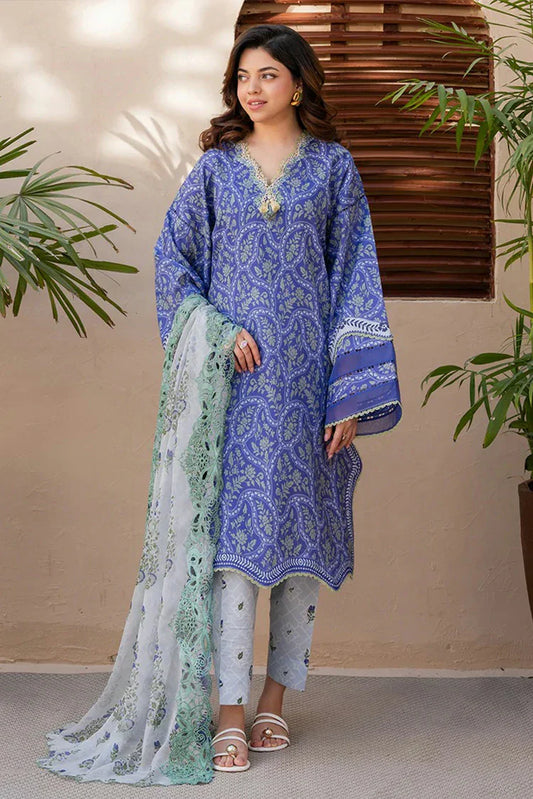 Roheenaz - Summer in Bloom Printed Vol 3 - 2A-Botanica - Unstitched