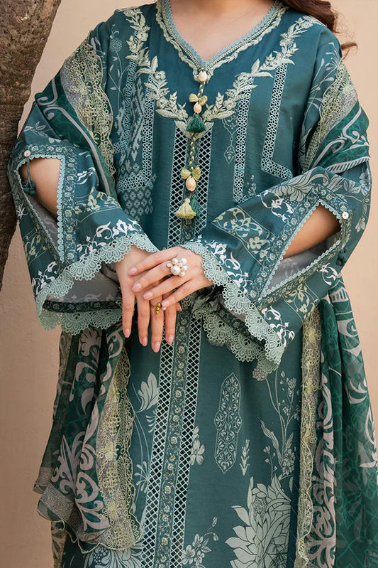 Roheenaz - Summer in Bloom Printed Vol 3 - 3B-Gardenia Veil - Unstitched