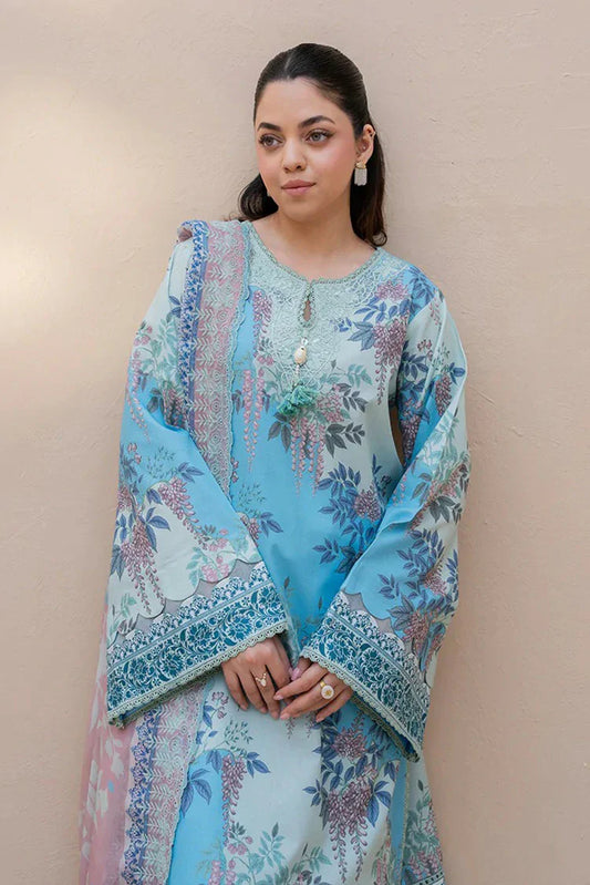Roheenaz - Summer in Bloom Printed Vol 3 - 7B-Wild Peony - Unstitched