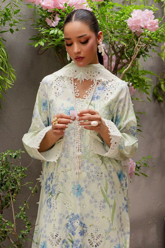 Nureh - Bloom Embroidered and Printed Lawn Collection Vol 1 - BL-12 - Unstitched