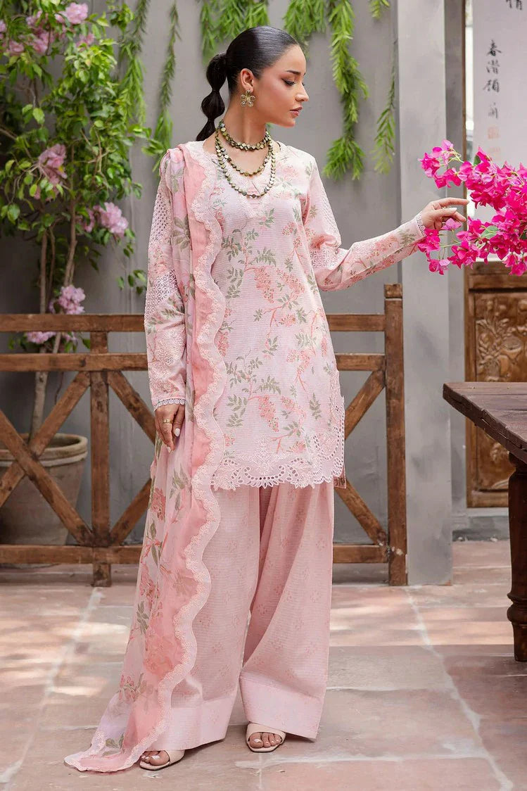 Nureh - Bloom Embroidered and Printed Lawn Collection Vol 1 - BL-08 - Unstitched