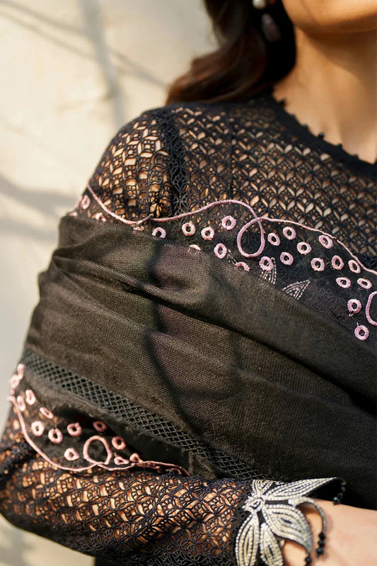 Asifa & Nabeel - Versa Luxury Lawn - Noir Lily VUL26-01 - Unstitched
